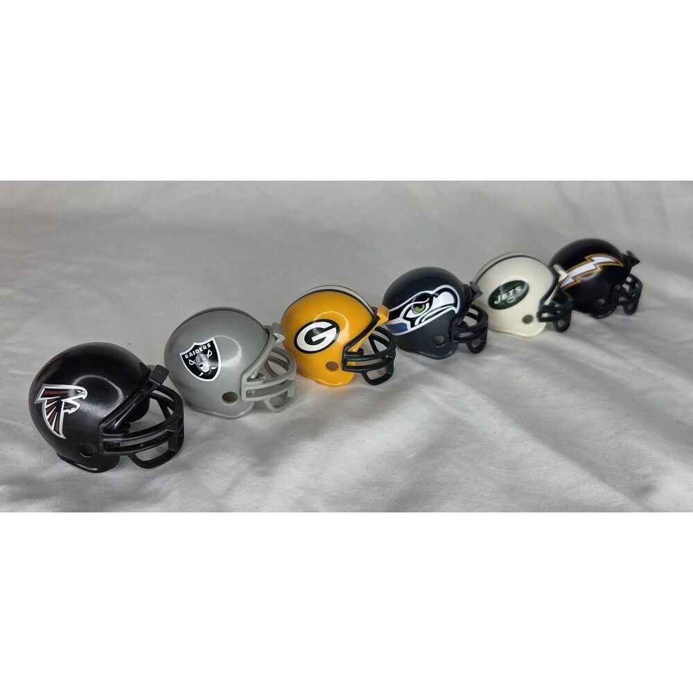 Riddell NFL Mini Pocket Gumball Football Helmets Lot Of 6